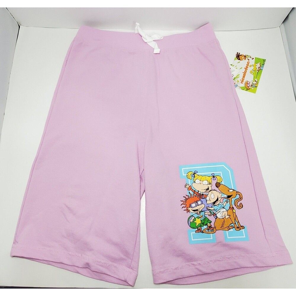 New Girls Large 10/12 Nickelodeon Rugrats Girls Knit Shorts